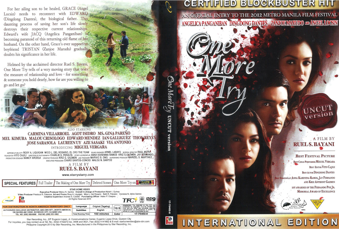 Filipino Tagalog Movies on DVD For Sale One More Try Uncut